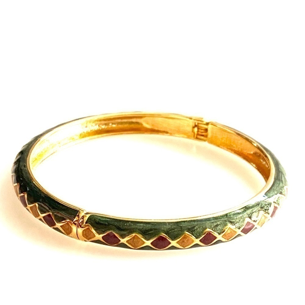 Bracelet Bangle Fashion Jewelry Green enamel
